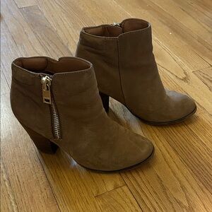 Aldo Tan Leather Ankle Booties